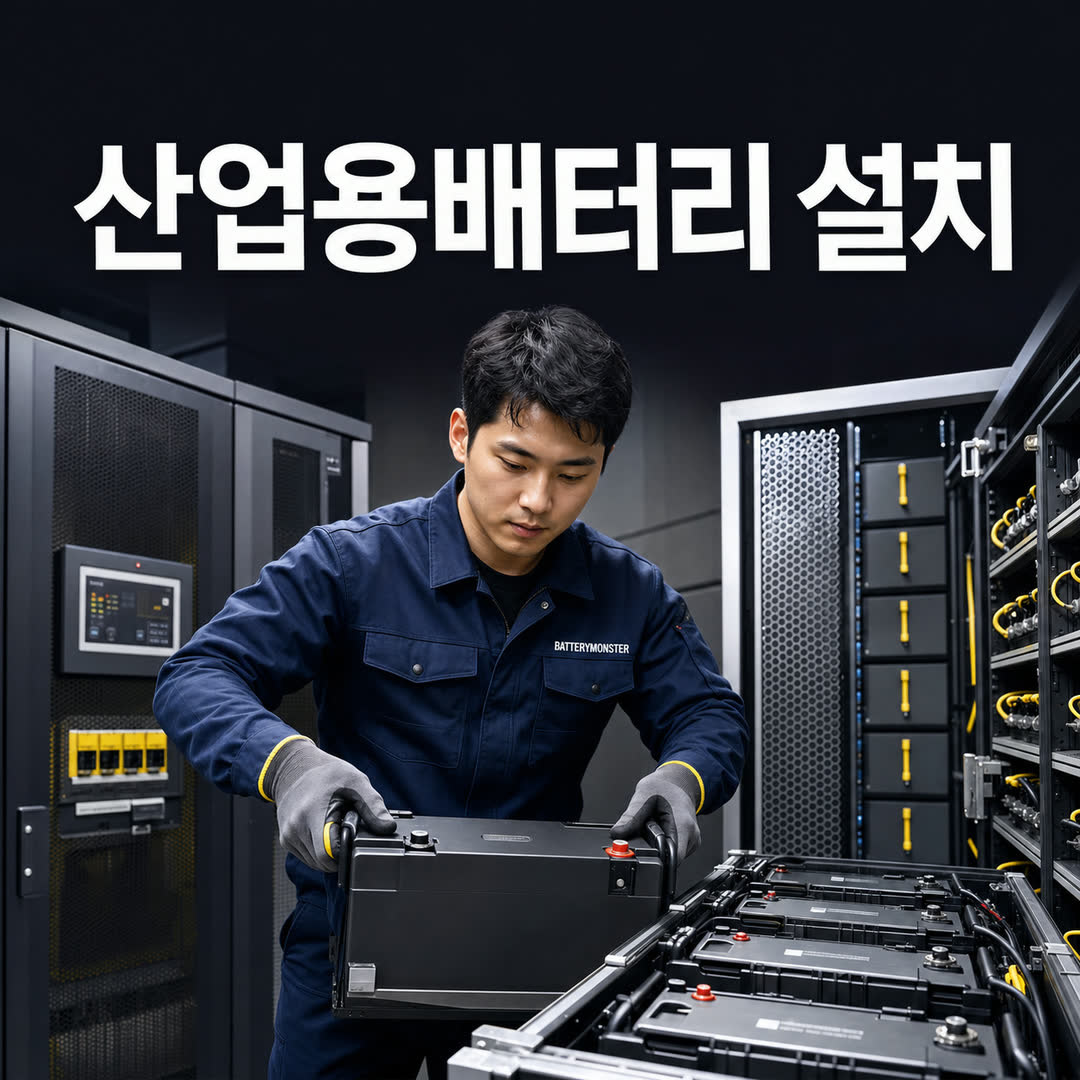 산업용배터리 현장 진단과 설치 서비스 | 밧데리몬스터